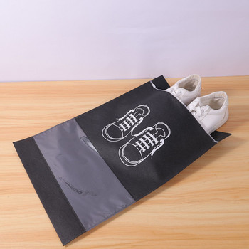 5PCS Чанта за съхранение на обувки Гардероб Органайзер Нетъкана пътна преносима чанта Водоустойчиво джобно облекло Класифицирана матова чанта с цип