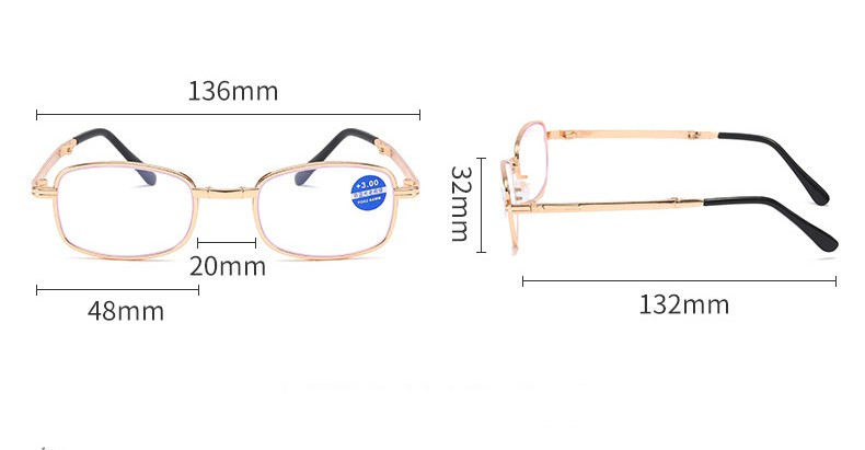 Sulankstomi skaitymo akiniai, kurių dioptrija nuo +1,0 iki +4,0, akiniai nuo mėlynos, šviesios presbiopijos su nešiojamu dėklu Vyriški, moteriški TR90 akiniai