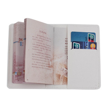 Mr and Mrs PU Leather Bride Groom Passport Covers Holder Card Protector for CASE Organizer