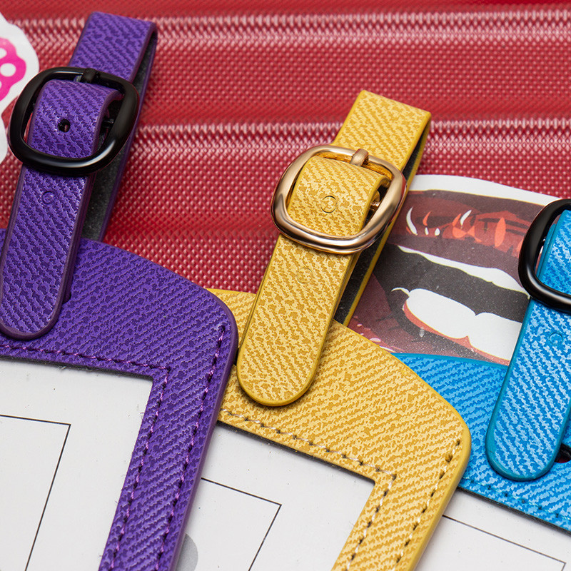 Zelene pruge Oznake za prtljagu Oznake s imenom za prtljagu Držač naljepnice s adresom na kovčegu sa šarenim remenima je moderan i praktičan