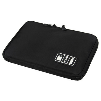 Пътна чанта за вмъкване Преносима чанта-органайзер за съхранение на кабел Водоустойчива удароустойчива слушалка Цифрова USB сортираща чанта за аксесоари за пътуване