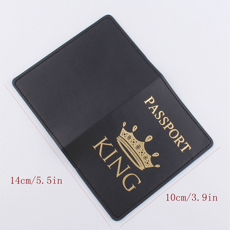 1 tk piiriülene uus must ja valge nahast paarikroonne dokumendikott reisipassi hoidik PU passi raamatu passi kaas