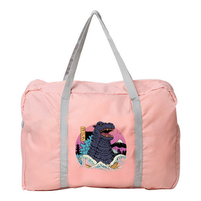 Geantă de călătorie pentru femei, în aer liber, pentru camping, depozitare bagaje, articole de toaletă, accesorii, genți pliabile cu fermoar, geantă de mână cu imprimeu de pisici din Japonia