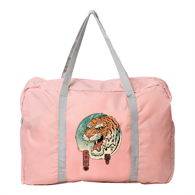 Geantă de călătorie pentru femei, în aer liber, pentru camping, depozitare bagaje, articole de toaletă, accesorii, genți pliabile cu fermoar, geantă de mână cu imprimeu de pisici din Japonia