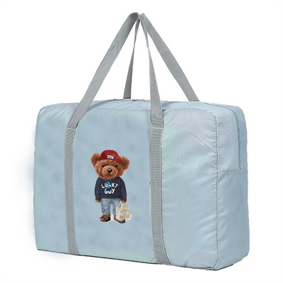 Sklopive putne torbe Ženske prijenosne organizatore odjeće Ručne torbe velikog kapaciteta Duffle torba Wombat uzorak Putni dodaci