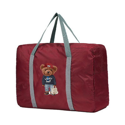 Sklopive putne torbe Ženske prijenosne organizatore odjeće Ručne torbe velikog kapaciteta Duffle torba Wombat uzorak Putni dodaci