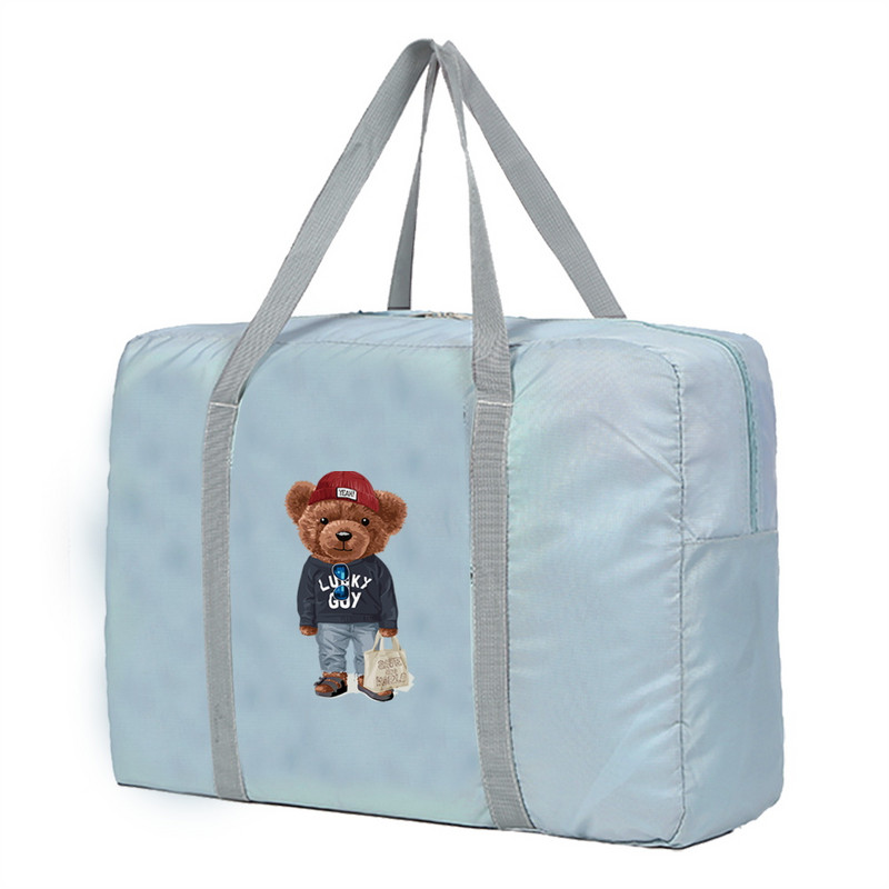 Sklopive putne torbe Ženske prijenosne organizatore odjeće Ručne torbe velikog kapaciteta Duffle torba Wombat uzorak Putni dodaci