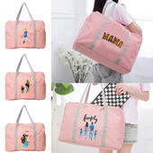 Vodootporna putna torba Prtljaga velikog kapaciteta Torbica za rame Najlonska serija Mom Printing Trend ručne torbe Ležerne sklopive torbice