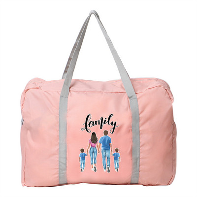 Vodootporna putna torba Prtljaga velikog kapaciteta Torbica za rame Najlonska serija Mom Printing Trend ručne torbe Ležerne sklopive torbice