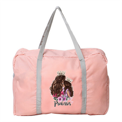 Vodootporna putna torba Prtljaga velikog kapaciteta Torbica za rame Najlonska serija Mom Printing Trend ručne torbe Ležerne sklopive torbice