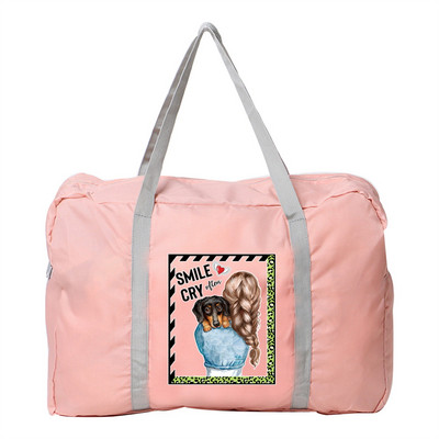 Vodootporna putna torba Prtljaga velikog kapaciteta Torbica za rame Najlonska serija Mom Printing Trend ručne torbe Ležerne sklopive torbice