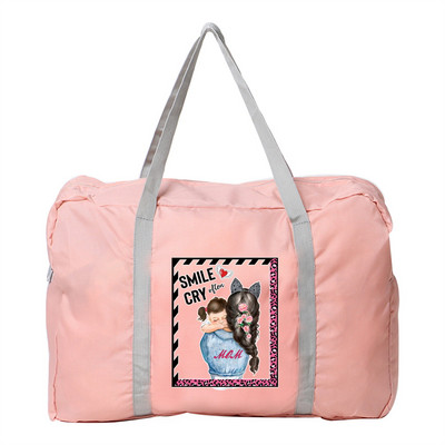 Vodootporna putna torba Prtljaga velikog kapaciteta Torbica za rame Najlonska serija Mom Printing Trend ručne torbe Ležerne sklopive torbice