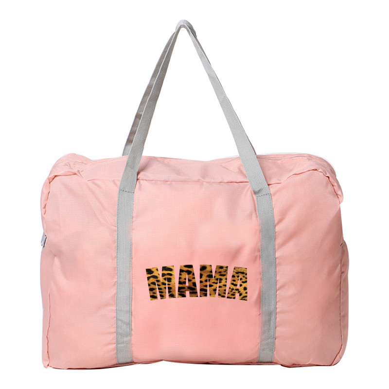 Vodootporna putna torba Prtljaga velikog kapaciteta Torbica za rame Najlonska serija Mom Printing Trend ručne torbe Ležerne sklopive torbice