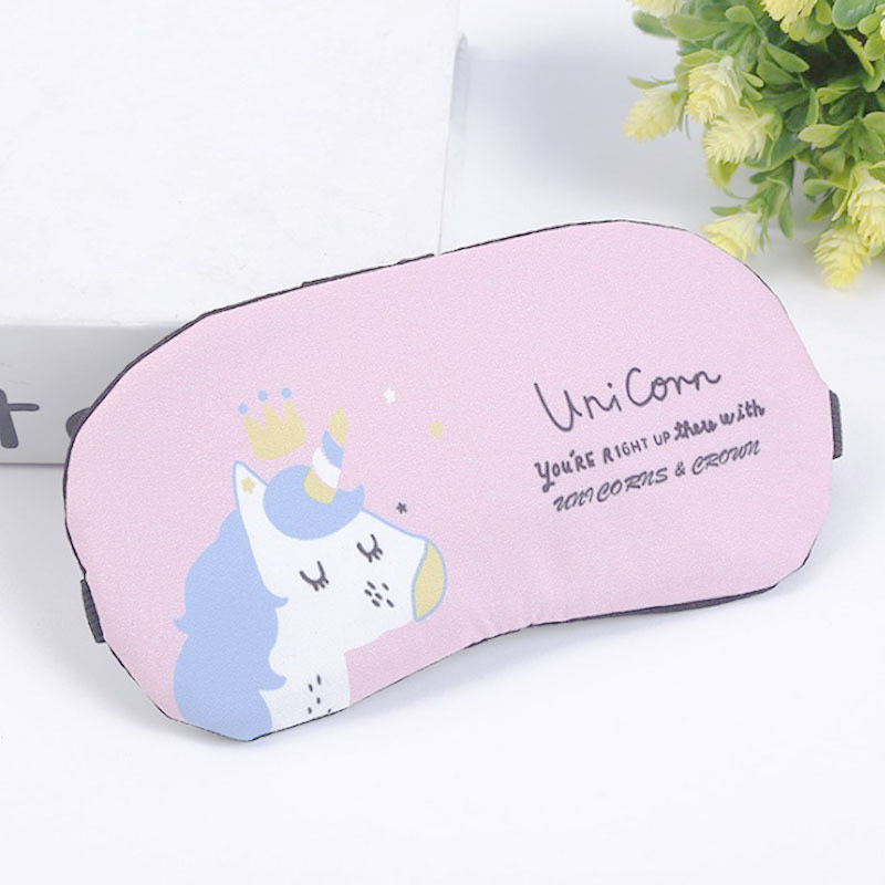 1PC Ajutor pentru ochi pentru somn de călătorie, livrare picătură, accesorii de călătorie, mască pentru ochi cu flamingo drăguț pentru dormit