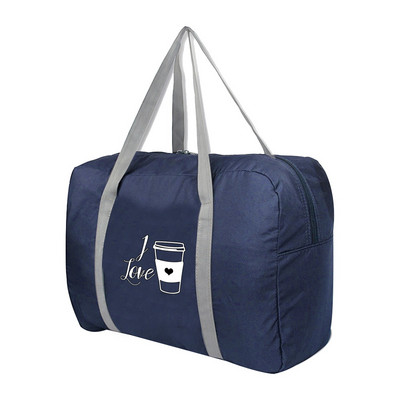 Salokāmas ceļojumu somas Pārnēsājamas Apģērbu Organizators Sieviešu Rokassomas Baltas Krūzes Apdruka Duffle Soma Ceļojumu Aksesuāri bagāžas soma