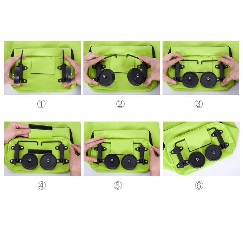 HENGSHENG Sklopiva putna torba Izuzetno lagana putna torba za prtljagu Ženska velika zapremina Univerzalni kotač Sklopiva kutija za tegljenje ZF10082