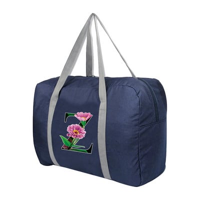 Organizator de călătorie, la modă pentru femei, genți de bagaje de camping în aer liber, pliabile, cu fermoar, accesorii pentru depozitare, genți, geantă cu imprimeu culoare flori