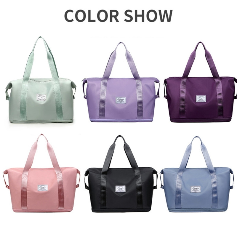 Upgrade Geantă de călătorie pentru femei, cu capacitate mare, extensibilă, ușoară, impermeabilă, Geantă de mână pentru weekend