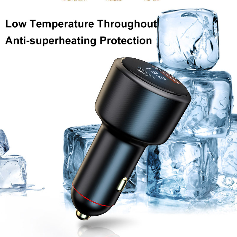 65W USB C PPS automobilinis įkroviklis skirtas Macbook Lenovo Asus nešiojamiesiems kompiuteriams Type C greito įkrovimo adapteris iPhone 13 12 Pro Huawei Samsung S21