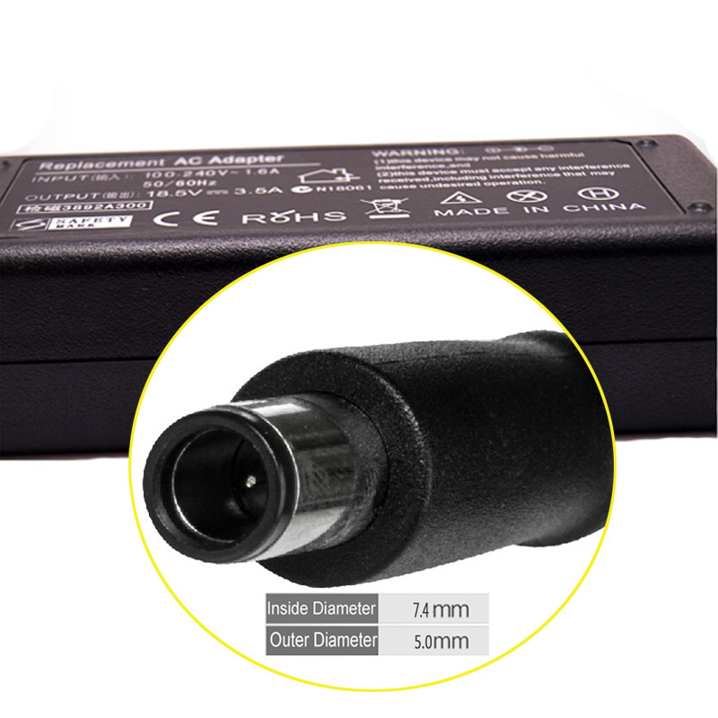 18.5V 3.5A 65W AC adapter za hp prijenosno računalo punjač za HP Compaq 6910P 2230s DV5 DV6 DV7 DV4 G50 G60 N193 CQ43 CQ32 CQ60 CQ61 CQ62