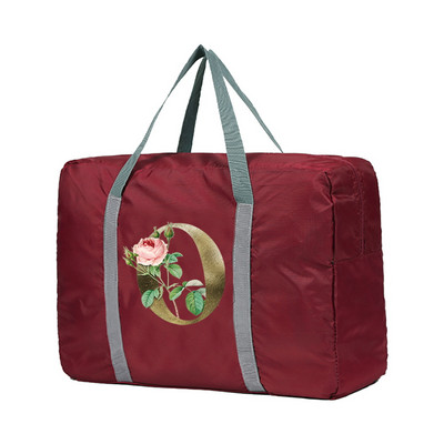 Sklopive putne torbe velikog kapaciteta Golden Flower Letter Series Luggage Tote Duffle Bag Torbe za teretanu Torbe za ramena za žene i muškarce