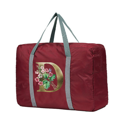 Sklopive putne torbe velikog kapaciteta Golden Flower Letter Series Luggage Tote Duffle Bag Torbe za teretanu Torbe za ramena za žene i muškarce
