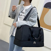 Ženska vikendica velikog kapaciteta, torba za noćenje, platna torba s mokrim džepom, sportska torba za putovanja, teretana, joga, torbe za odlaganje na rame