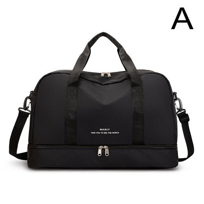 Ženska vikendica velikog kapaciteta, torba za noćenje, platna torba s mokrim džepom, sportska torba za putovanja, teretana, joga, torbe za odlaganje na rame