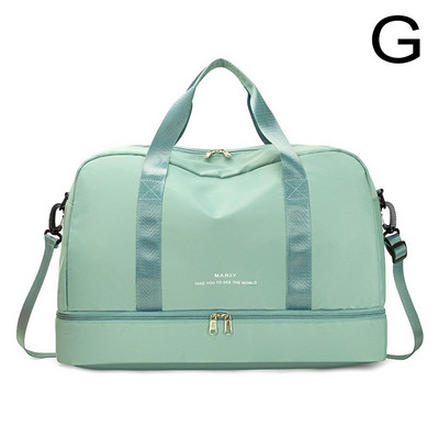 Ženska vikendica velikog kapaciteta, torba za noćenje, platna torba s mokrim džepom, sportska torba za putovanja, teretana, joga, torbe za odlaganje na rame