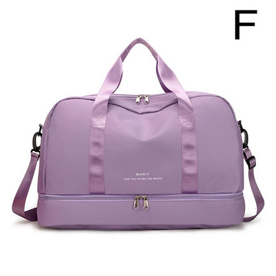 Ženska vikendica velikog kapaciteta, torba za noćenje, platna torba s mokrim džepom, sportska torba za putovanja, teretana, joga, torbe za odlaganje na rame