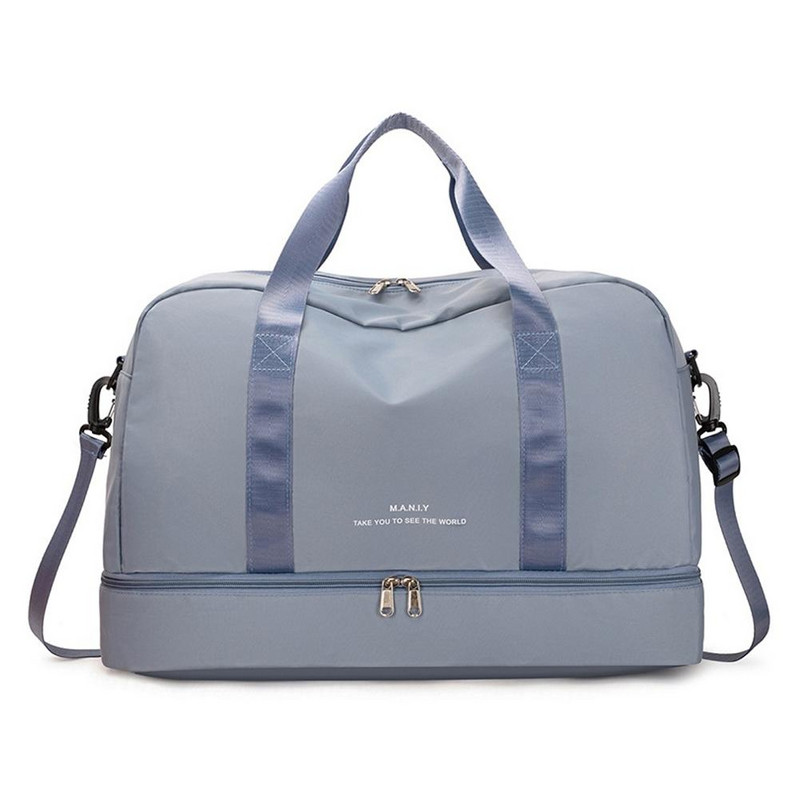 Ženska vikendica velikog kapaciteta, torba za noćenje, platna torba s mokrim džepom, sportska torba za putovanja, teretana, joga, torbe za odlaganje na rame