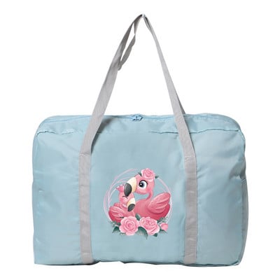 Πτυσσόμενη τσάντα ταξιδιού για χειραποσκευές Μεγάλη τσάντα οργάνωσης ενδυμάτων για άνδρες Αθλητικά αξεσουάρ εξωτερικού χώρου Holiday Flamingo Print Τσάντες