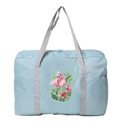 Πτυσσόμενη τσάντα ταξιδιού για χειραποσκευές Μεγάλη τσάντα οργάνωσης ενδυμάτων για άνδρες Αθλητικά αξεσουάρ εξωτερικού χώρου Holiday Flamingo Print Τσάντες