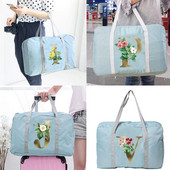 Putne torbe sa zlatnim cvjetnim uzorkom Duffle Bag velikog kapaciteta Unisex Vikend organizator Sklopive ručne torbe za pohranu odjeće