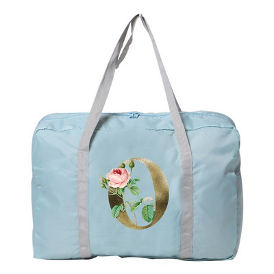 Putne torbe sa zlatnim cvjetnim uzorkom Duffle Bag velikog kapaciteta Unisex Vikend organizator Sklopive ručne torbe za pohranu odjeće