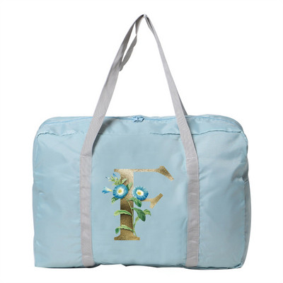 Putne torbe sa zlatnim cvjetnim uzorkom Duffle Bag velikog kapaciteta Unisex Vikend organizator Sklopive ručne torbe za pohranu odjeće