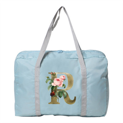 Putne torbe sa zlatnim cvjetnim uzorkom Duffle Bag velikog kapaciteta Unisex Vikend organizator Sklopive ručne torbe za pohranu odjeće