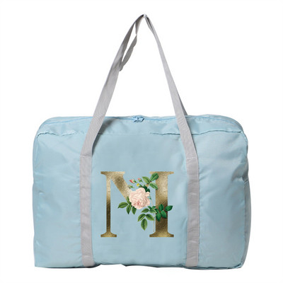 Putne torbe sa zlatnim cvjetnim uzorkom Duffle Bag velikog kapaciteta Unisex Vikend organizator Sklopive ručne torbe za pohranu odjeće