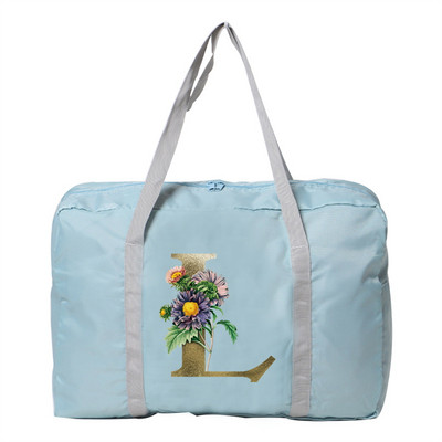 Putne torbe sa zlatnim cvjetnim uzorkom Duffle Bag velikog kapaciteta Unisex Vikend organizator Sklopive ručne torbe za pohranu odjeće