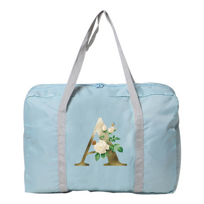 Putne torbe sa zlatnim cvjetnim uzorkom Duffle Bag velikog kapaciteta Unisex Vikend organizator Sklopive ručne torbe za pohranu odjeće