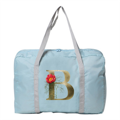 Putne torbe sa zlatnim cvjetnim uzorkom Duffle Bag velikog kapaciteta Unisex Vikend organizator Sklopive ručne torbe za pohranu odjeće