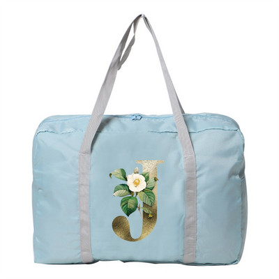 Putne torbe sa zlatnim cvjetnim uzorkom Duffle Bag velikog kapaciteta Unisex Vikend organizator Sklopive ručne torbe za pohranu odjeće