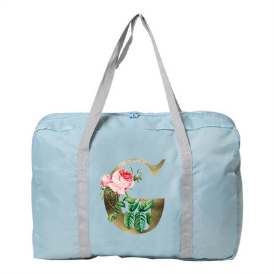 Putne torbe sa zlatnim cvjetnim uzorkom Duffle Bag velikog kapaciteta Unisex Vikend organizator Sklopive ručne torbe za pohranu odjeće