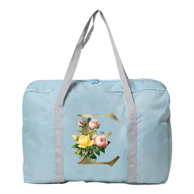 Putne torbe sa zlatnim cvjetnim uzorkom Duffle Bag velikog kapaciteta Unisex Vikend organizator Sklopive ručne torbe za pohranu odjeće