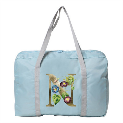 Putne torbe sa zlatnim cvjetnim uzorkom Duffle Bag velikog kapaciteta Unisex Vikend organizator Sklopive ručne torbe za pohranu odjeće