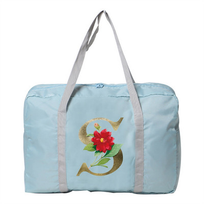 Putne torbe sa zlatnim cvjetnim uzorkom Duffle Bag velikog kapaciteta Unisex Vikend organizator Sklopive ručne torbe za pohranu odjeće