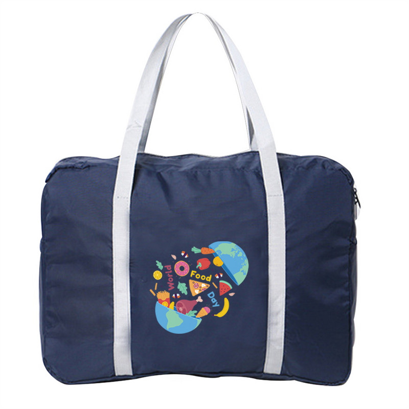 Sklopive putne torbe Unisex Torba za prtljagu velikog kapaciteta Ženske vodootporne ručne torbe s printom hrane Muške putne torbe
