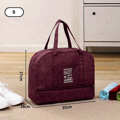 Madingi sulankstomi kelioniniai krepšiai Moteriški Oksfordo kelionių savaitgalio naktiniai krepšiai Didelės talpos rankinio bagažo dėklas Duffel Priedai