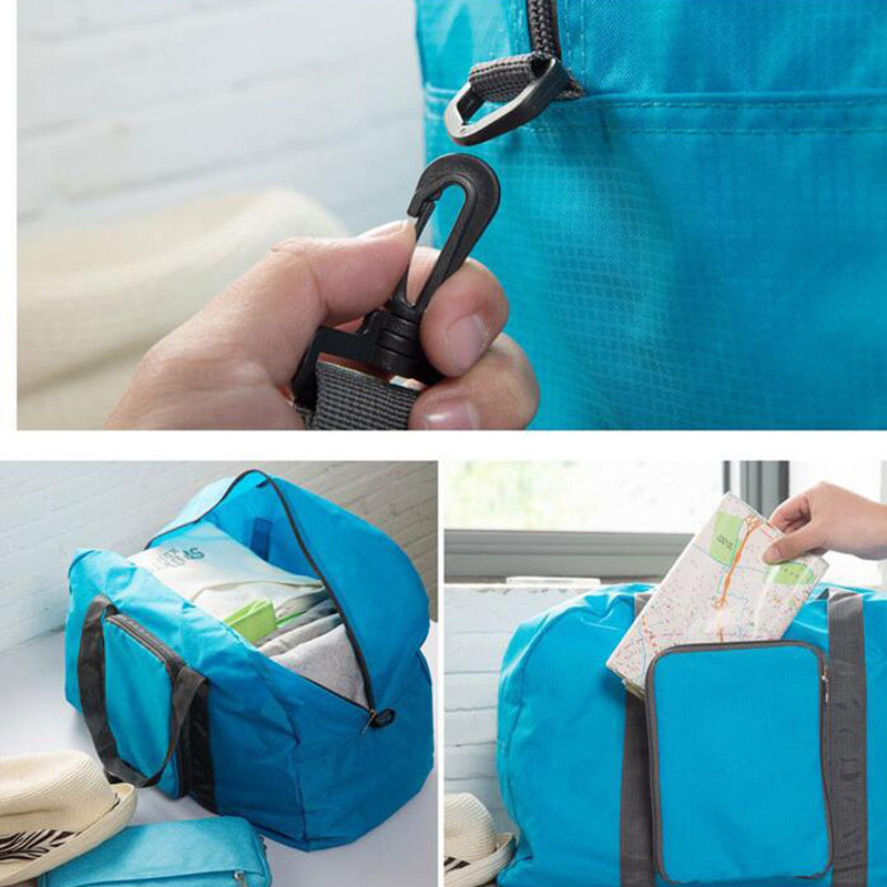 Najlonske vodootporne ženske sklopive putne vikend torbe za prtljagu 18,1x13,78x5,11 inča X095