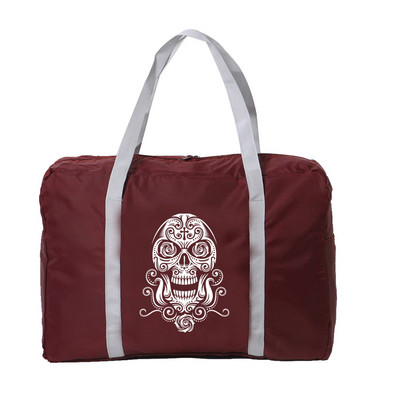 2022 Νέες νάιλον πτυσσόμενες τσάντες ταξιδίου Γυναικείες τσάντες μεγάλης χωρητικότητας Αποσκευές Unisex αδιάβροχες τσάντες ανδρική τσάντα με μοτίβο κρανίου